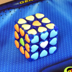 Moyu Love cube 3x3 transparent blue